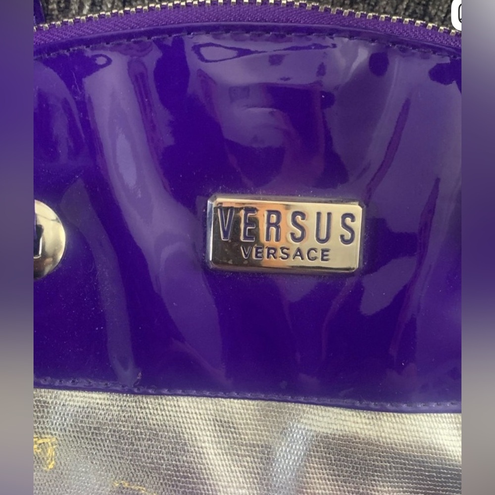 NWOT Versace Versus Purple PVC Deadstock Bag - Picture 5 of 6